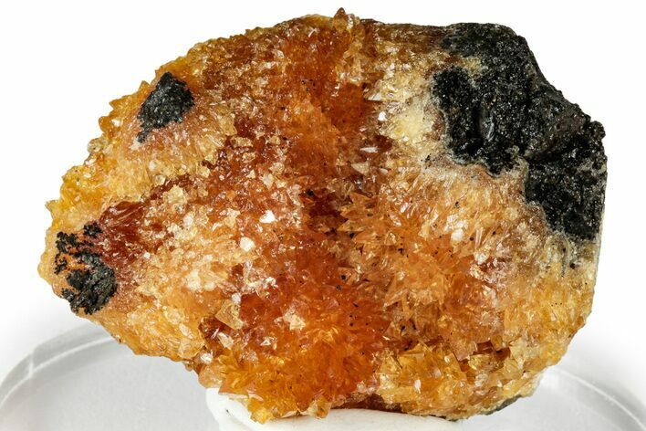 Intense Orange Calcite Crystal Cluster - Poland #311626